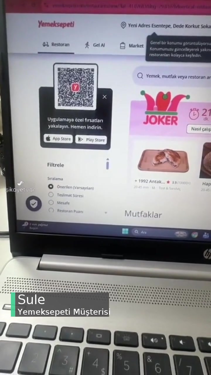 Yemeksepeti Sistemlerinde Sipariş No Detayları Siliyor! videonun kapak resmi