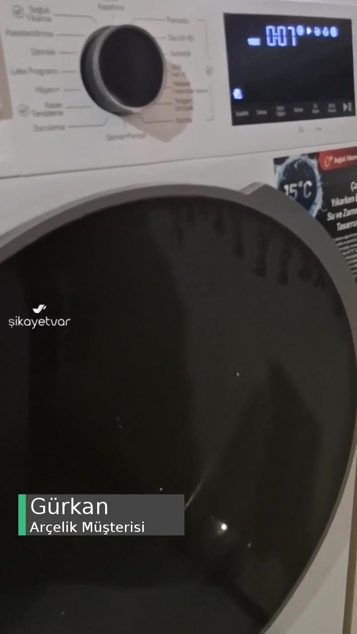 Arçelik Çamaşır Makinesinin Ses Ve Gürültü Yürüme Yapması! videonun kapak resmi