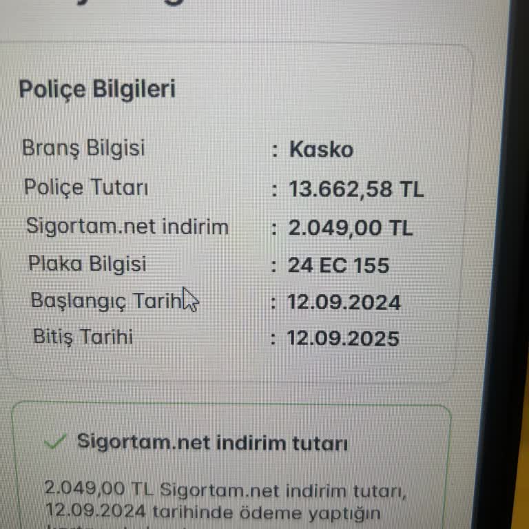 Sigortam.Net Hatası: Yeni Kasko Poliçesinde Hasarsızlık İndirimi Yok