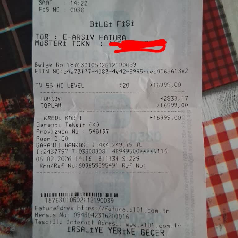 A101 Burdur’da Ücretli Montaj Ve Garanti Reddi Sonrası Arızalı TV Ve 10 Günlük Onay Gecikmesi