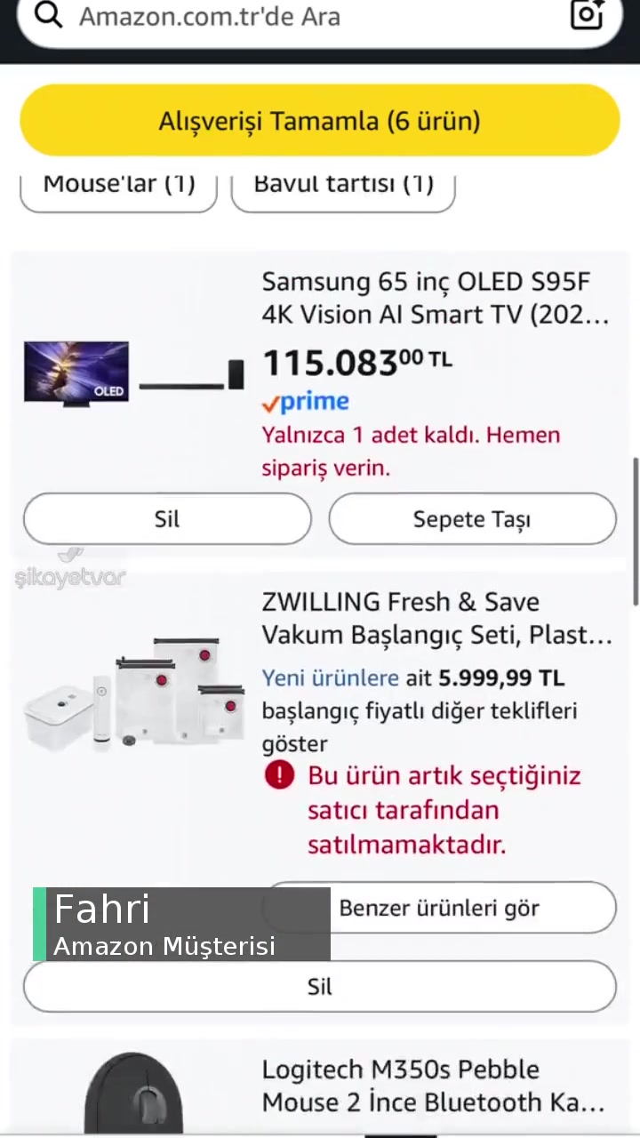 Amazon’dan Televizyon Aldım, 2 Kez Değişim Oldu Mağdur Ediliyorum! videonun kapak resmi