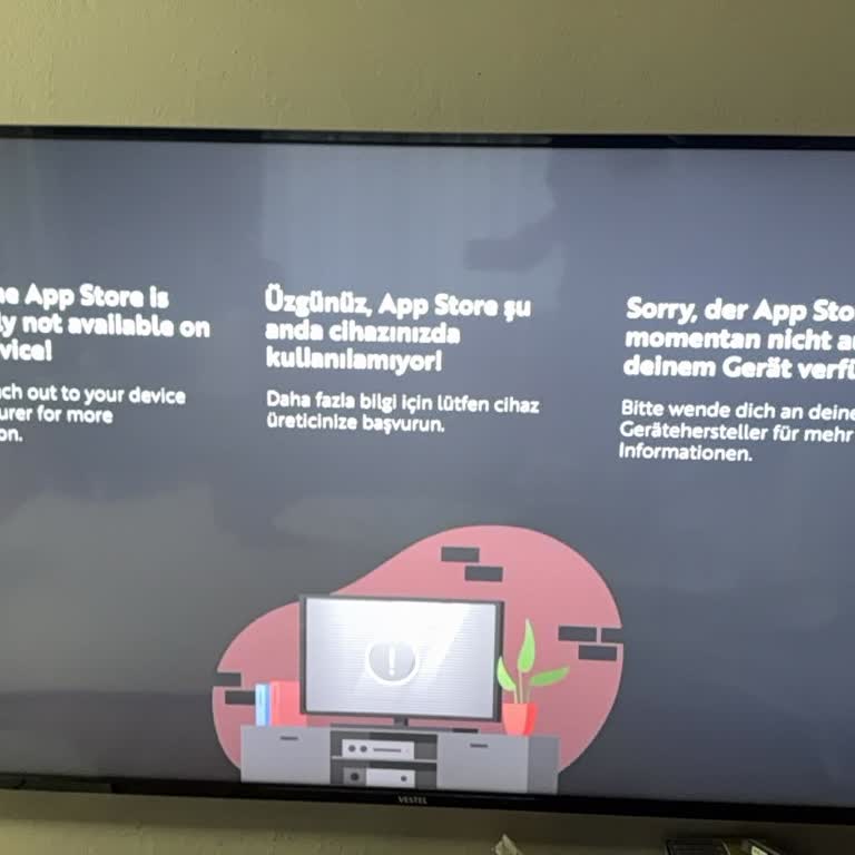 App Store’a Erişilemiyor, Vestel 65U9500 Televizyonumda Acil Çözüm Bekliyorum