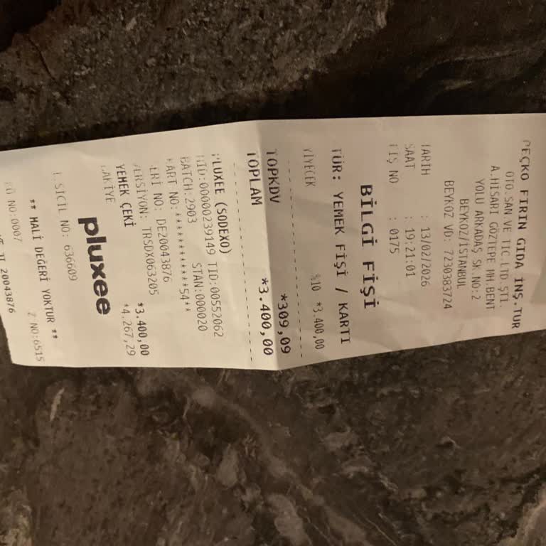 Peçko Fırın’da Sodexo Kartı Kullanırken Saygısız Tavır