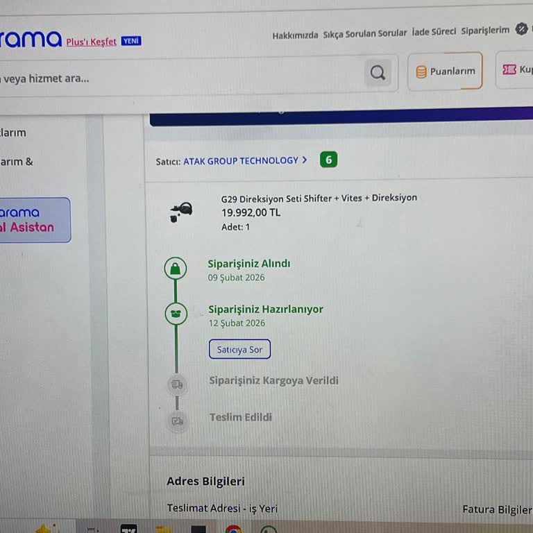 Pazarama.com'da Kargoya Verilmeyen Sipariş Ve Yanıtsız Satıcı