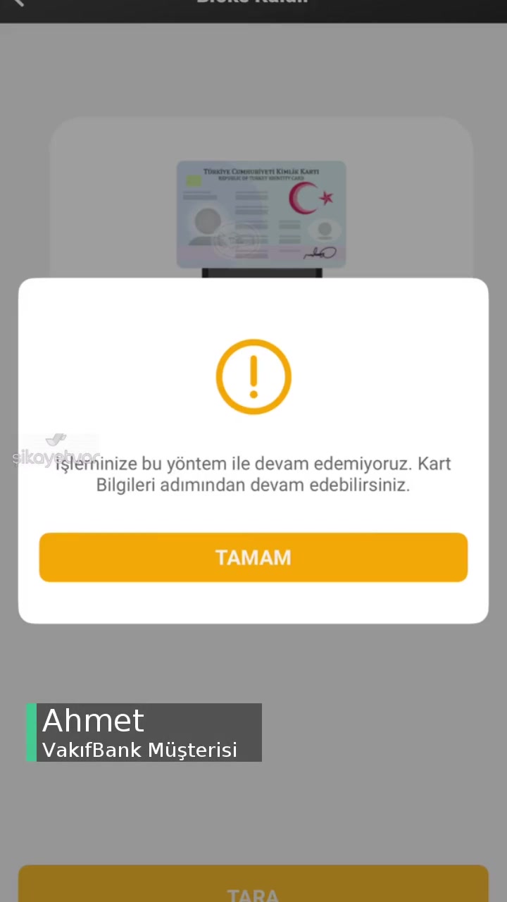 VakıfBank Yüz Eşleşme Onaylanmıyor videonun kapak resmi