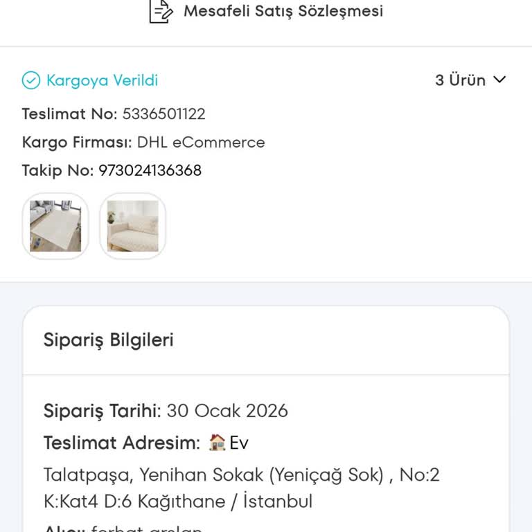 A101 Halı Teslim Edilmedi, Kredi İptali Talebi