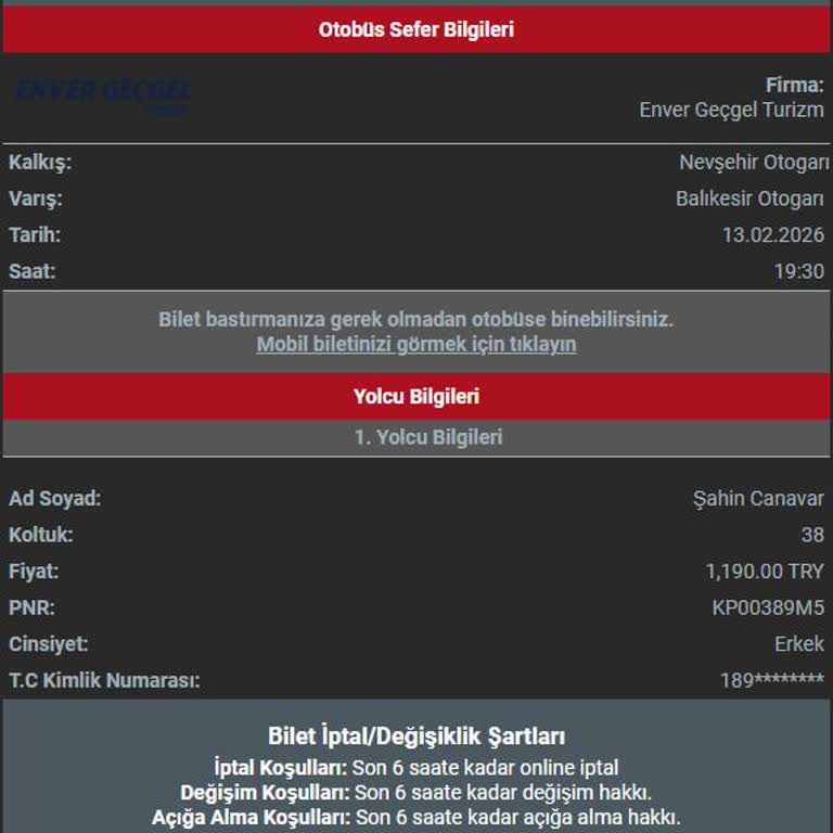 Ödenen Bilet Ücreti İade Edilmedi, Paket Taşınmadı