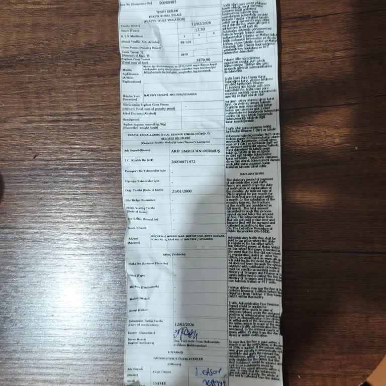 Yolcu Olmadığım İçin İdari Ceza Ve İletişim Eksikliği