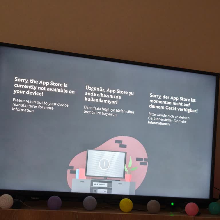 Toshiba TV'de App Store Açılmıyor Ve Kullanılamıyor