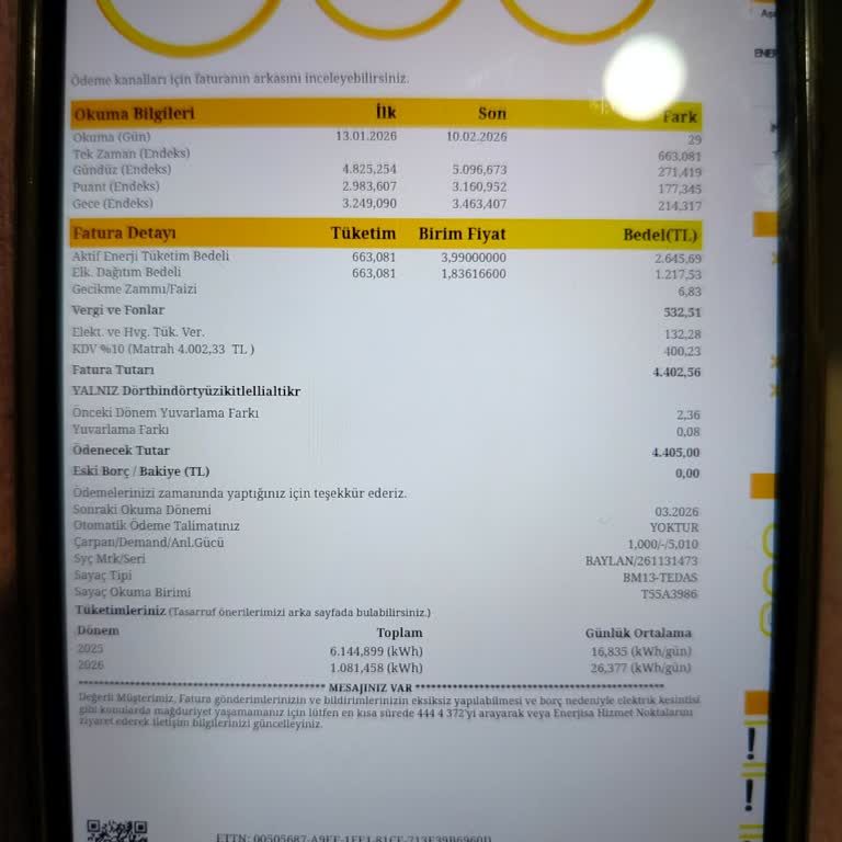 Enerjisa Şubat 2026 Faturasındaki Dağıtım Bedelinin Aşırı Yüksekliği