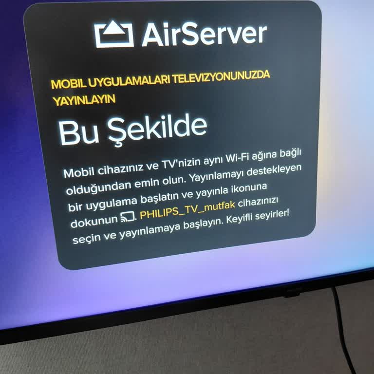 Satın Aldığım Philips TV'de Ekran Yansıtma Özelliği Yok, İade İstiyorum