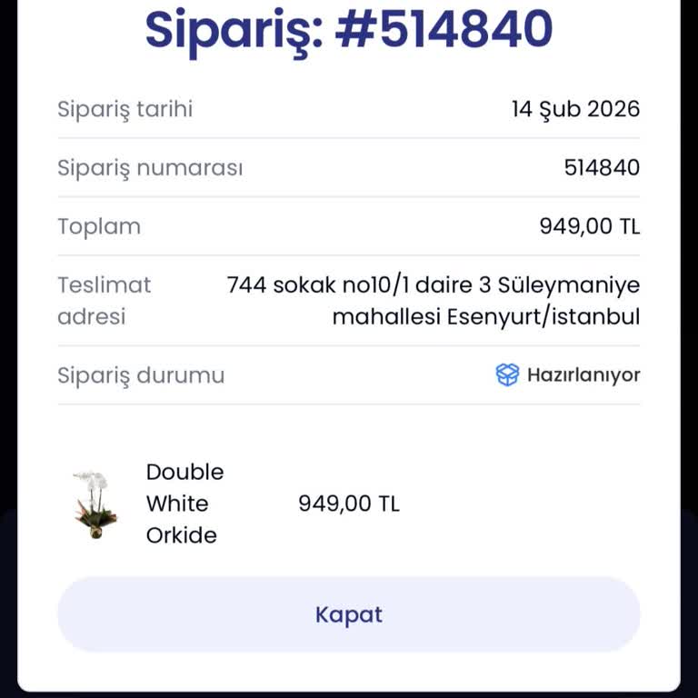 Aynı Gün Teslimat Gecikmesi Ve İade İsteği
