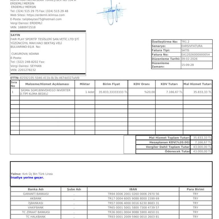 Teslim Edilmemiş Klima Siparişimin İptali Ve Geri Ödemesi