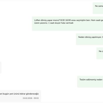 Teslim Edilmediği Sipariş İçin Yanıltıcı Bildirim Ve Hemen İade Talebi