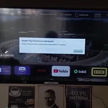 Onvo Android TV Google Play Hizmetleri Hatası