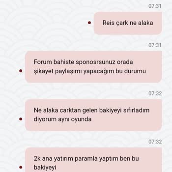 Çark Kodu Çekim Sınırı Bildirilmeden 5.000 TL Ödeme Reddi