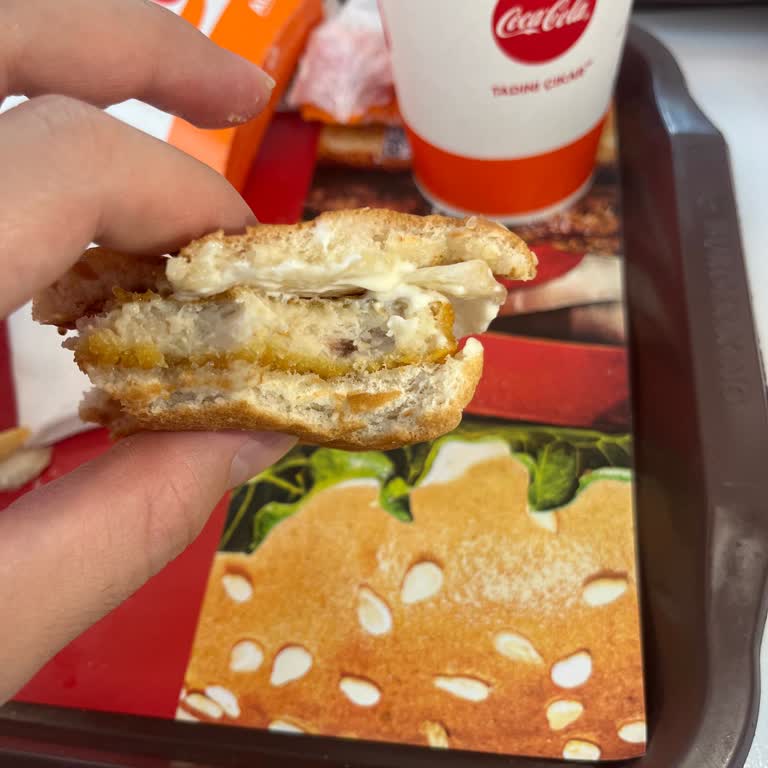 Hamburgerde Görülen Siyah Nesne Ve Kuru Şinitzel