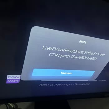 Sezonluk Maç Paketi Erişilemiyor Hata Kodu Alıyor Ve Müşteri Hizmetlerine Ulaşılamıyor