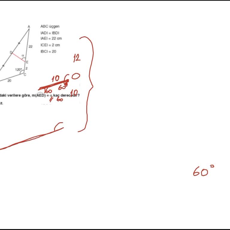9. Sınıf Matematik Video Çözümünde Kalem Görüntüsü Kayması