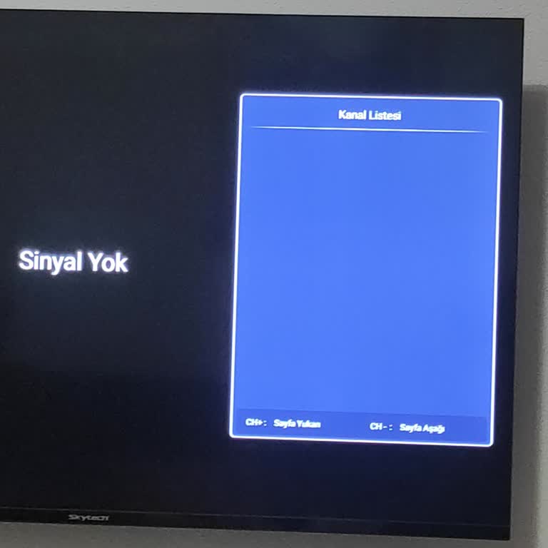 Kanal Arama Çalışmıyor, Frekans Girişi Sınırlı