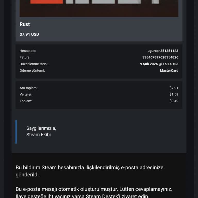 Paycell'den Steam İptal Ödemesinin 14 Gün İçinde Geri Dönmemesi