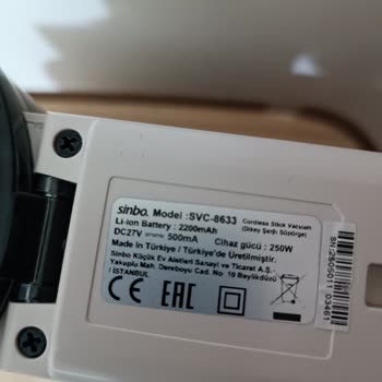 Sinbo SVC 8633 Süpürgede Tekrarlayan Parça Arızası Ve Tasarım Hatası