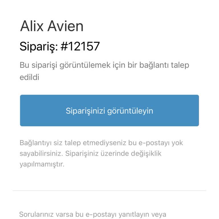Kargo Takip Bilgisi Olmadan 6 Gün Geçen Sipariş Teslim Edilmedi
