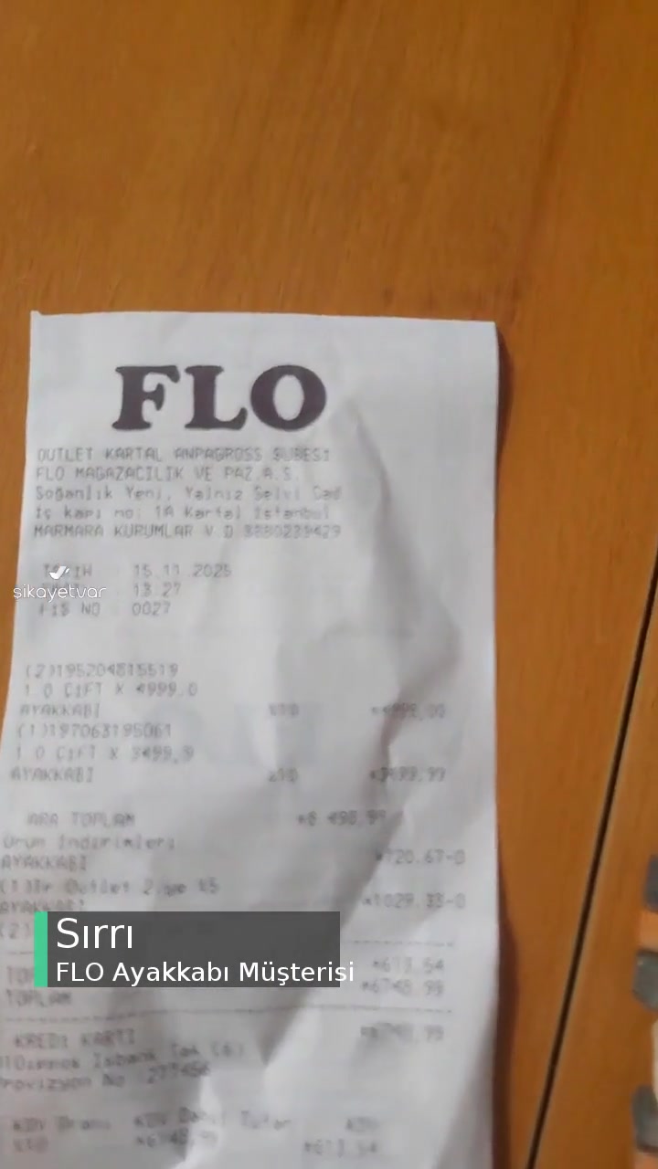 FLO Ayakkabı Berbat Bir Satış Sonrası Uygulama videonun kapak resmi