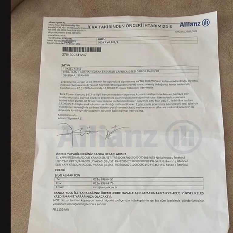 Üçüncü Şahıs Sorumluluk Teminatı Ödemesi Gecikiyor