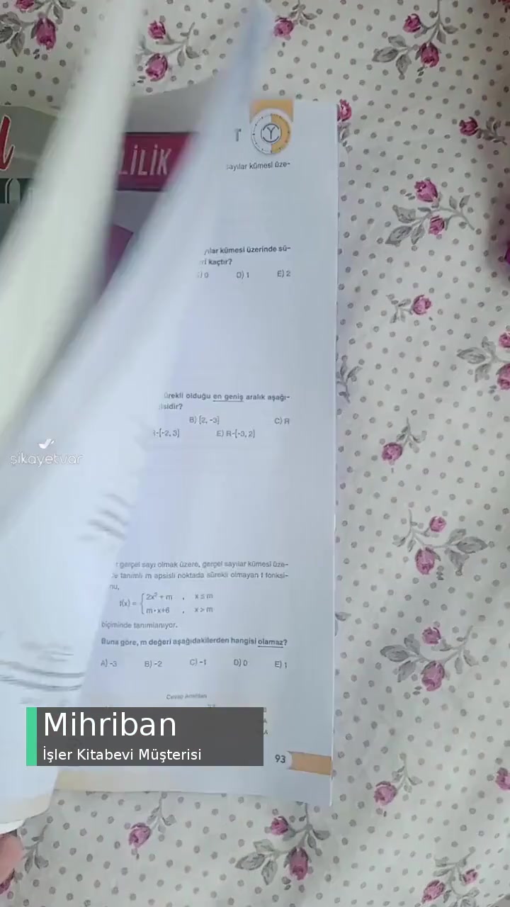 İşler Kitabevi Kitabıma Sıvı Bir Şey Dökülmüş Geldi! videonun kapak resmi