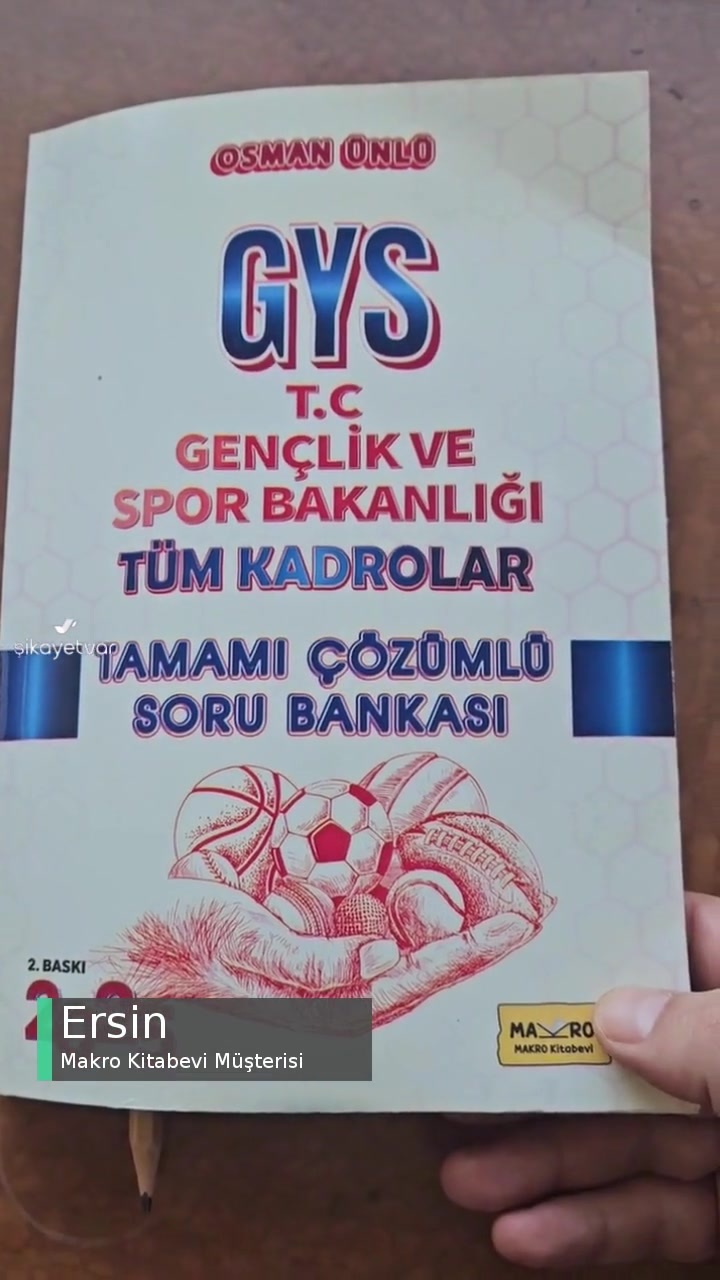 Makro Kitabevi Gsb GYS Soru Çözümlü Kitabı Eksik Hatalı Veya Yanlış videonun kapak resmi