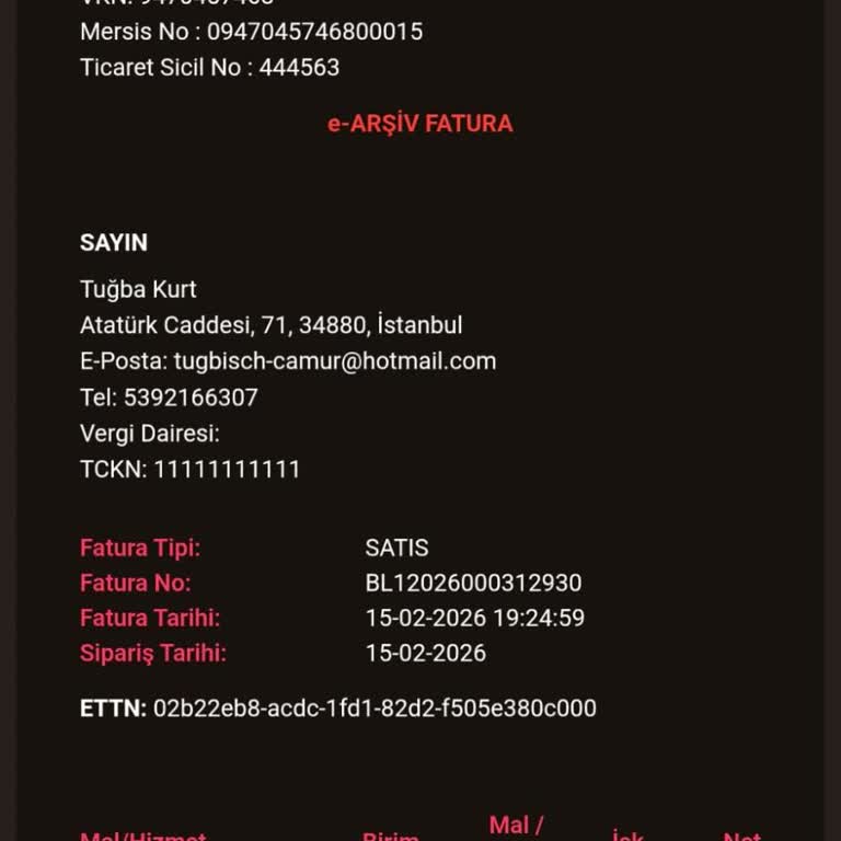 Hesabım İzinsiz Kullanıldı Ve 1.030 TL’lik Sipariş Verildi: Güvenlik İhlali Ve Cevapsız İletişim