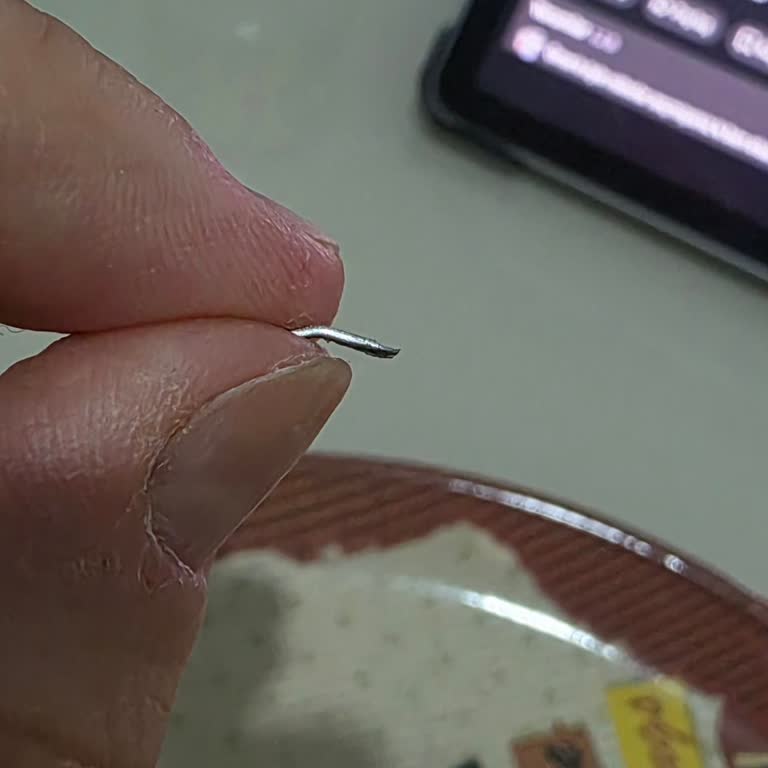 Keskinoğlu Tavuk Şinitzel İçinde Keskin Metal Parçası