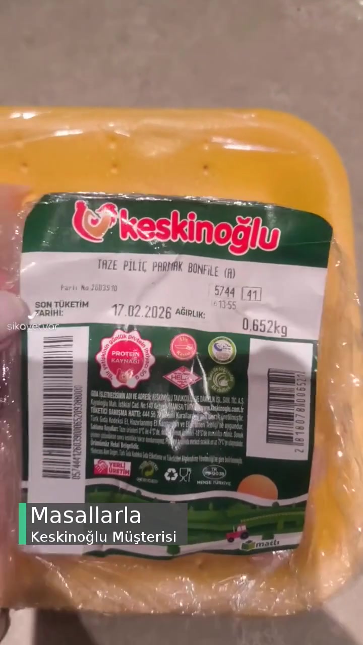 Keskinoğlu Parmak Bonfile Beyaz Sinir Parçaları İle Paketlenmiş! videonun kapak resmi