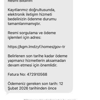 Karayolları Genel Müdürlüğü Adını Kullanan Sahte SMS