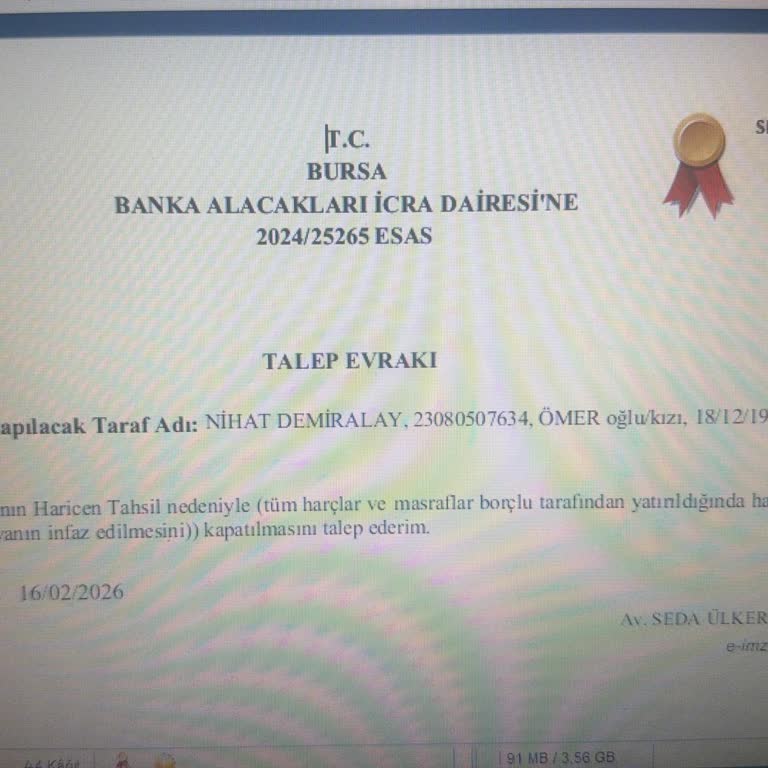 Kredi Notunun Kapatılan İcra Dosyalarıyla Güncellenmemesi