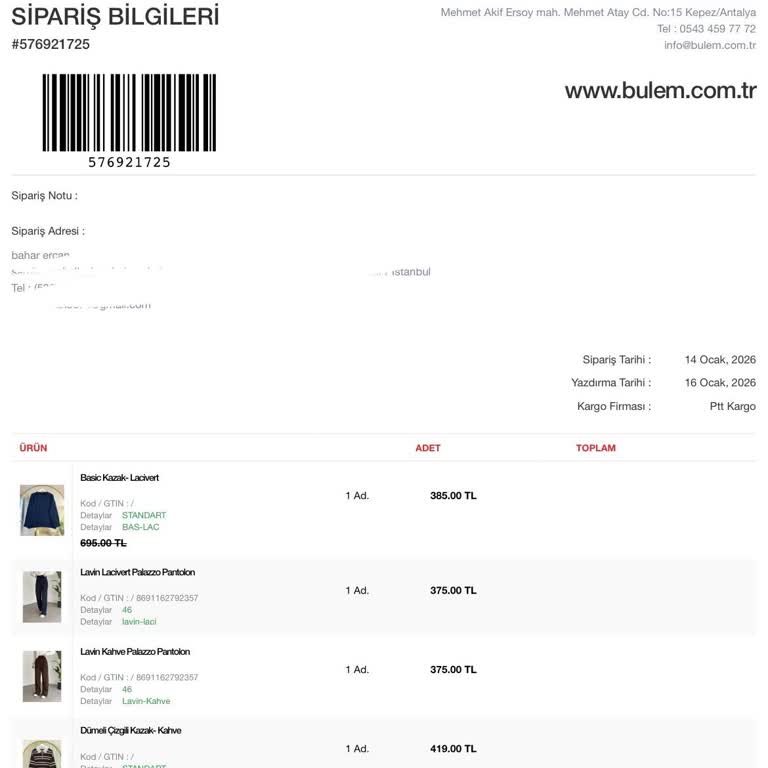 Görsellerle Uyuşmayan Ürünler Ve Reddedilen İade, 1974 TL Tam Geri Ödeme Talebi
