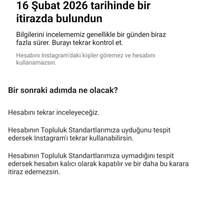 Kişisel Instagram Hesabım Nedensiz Olarak Askıya Alındı Ve İtirazım Sonuçsuz Kaldı