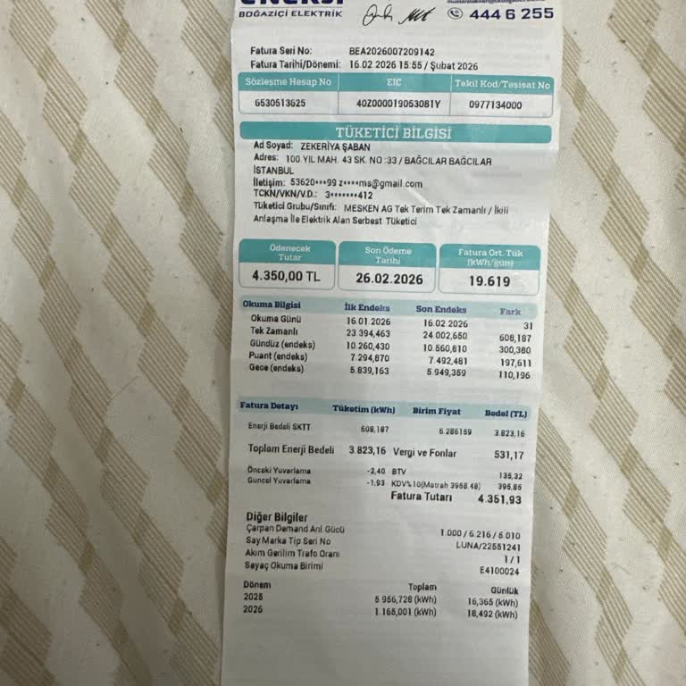 Faturalarımda 2000 TL’den 4500 TL’ye Ani Artış Ve Sayaç İncelemesi