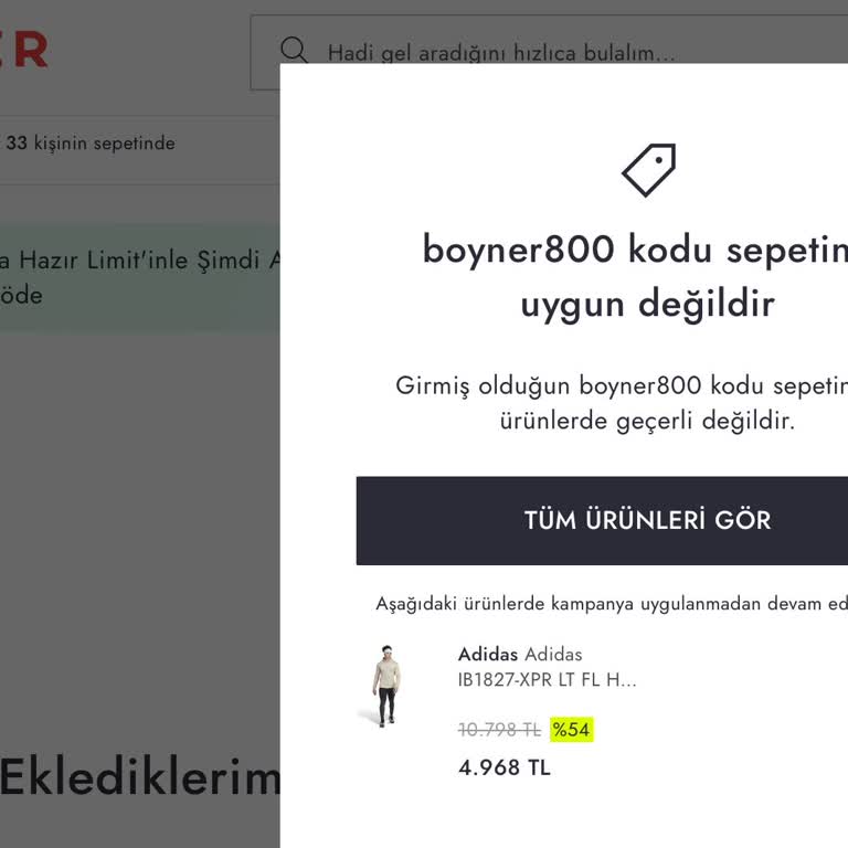 Boyner Mağazasında Yanlış Bilgilendirme Sonucu 800 TL Fazla Ödendi