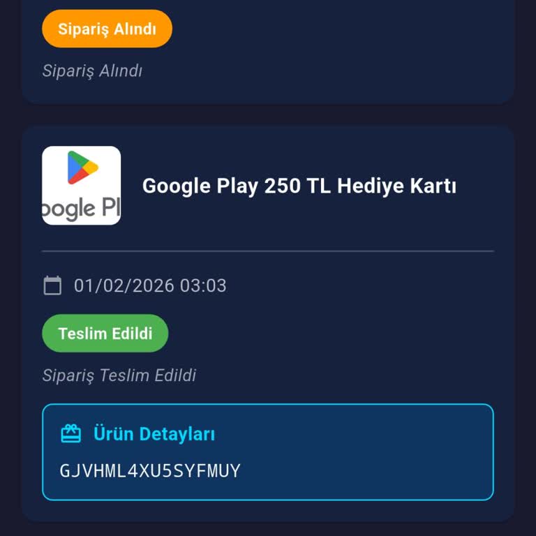 Scoregift Kod Göndermedi!