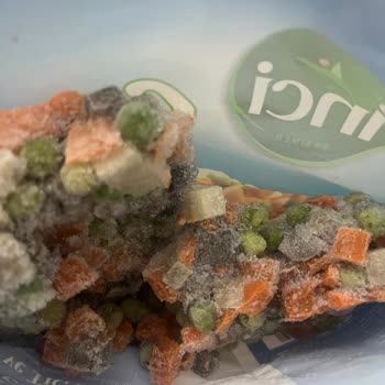 Şok Market’ten Alınan İnci Marka Dondurulmuş Garnitürde Bozulma Ve Renk Değişikliği