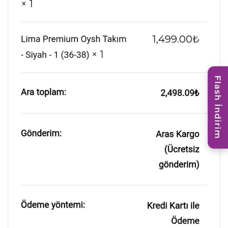 Organic Scarfs Teslim Edilmemiş İkili Eşofman Takımı Ve 2500 TL İade Talebi