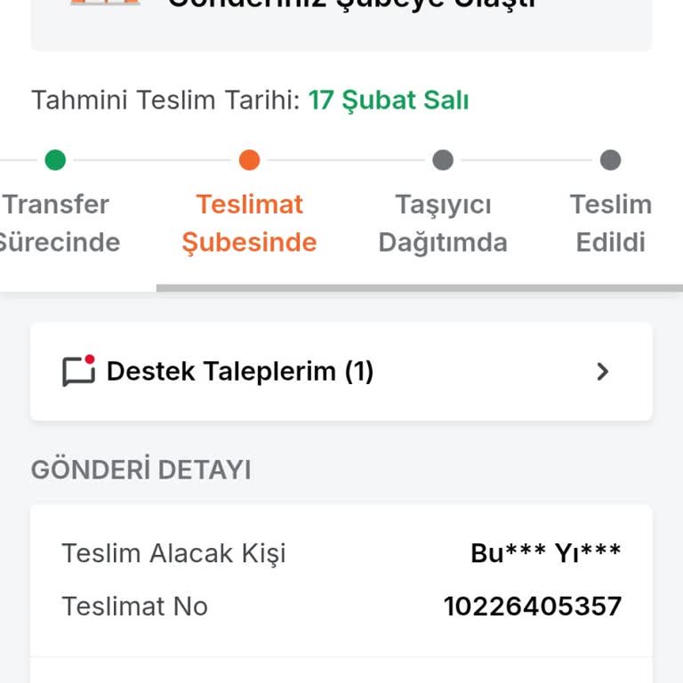 Trendyol Express Kargom Şubede Bekliyor, Teslim Edilemedi