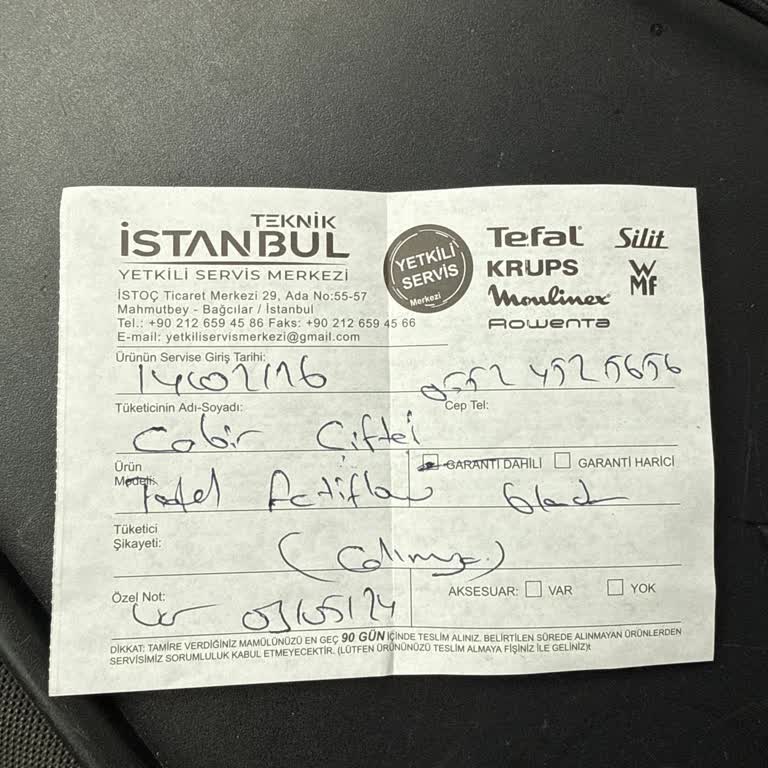 Garanti Kapsamındaki Blender Duman Çıktı, Servis Kullanıcı Hatası Dedi