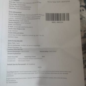 Sürekli Arızalı Türk Kahve Makinesi Ve Kırık Cezve: Koşulsuz İade Talebi