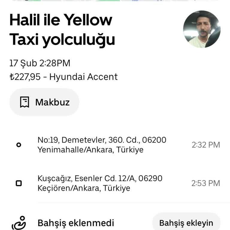 Uber Yolculuğunda Ücret Farkı Nedeniyle İade Talebi