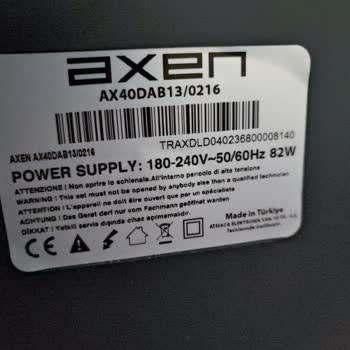 Axen 43 Smart Televizyonum Açılmıyor, Sadece Dönme İkonu Görüntüleniyor