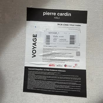 Voyage Model Pierre Cardin Halısının Deformasyonu Ve Rapor Eksikliği Nedeniyle Para İadesi Talebi