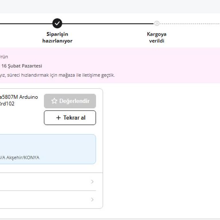 Satıcının Ürün Gönderimindeki Gecikme Ve Bilgilendirme Eksikliği